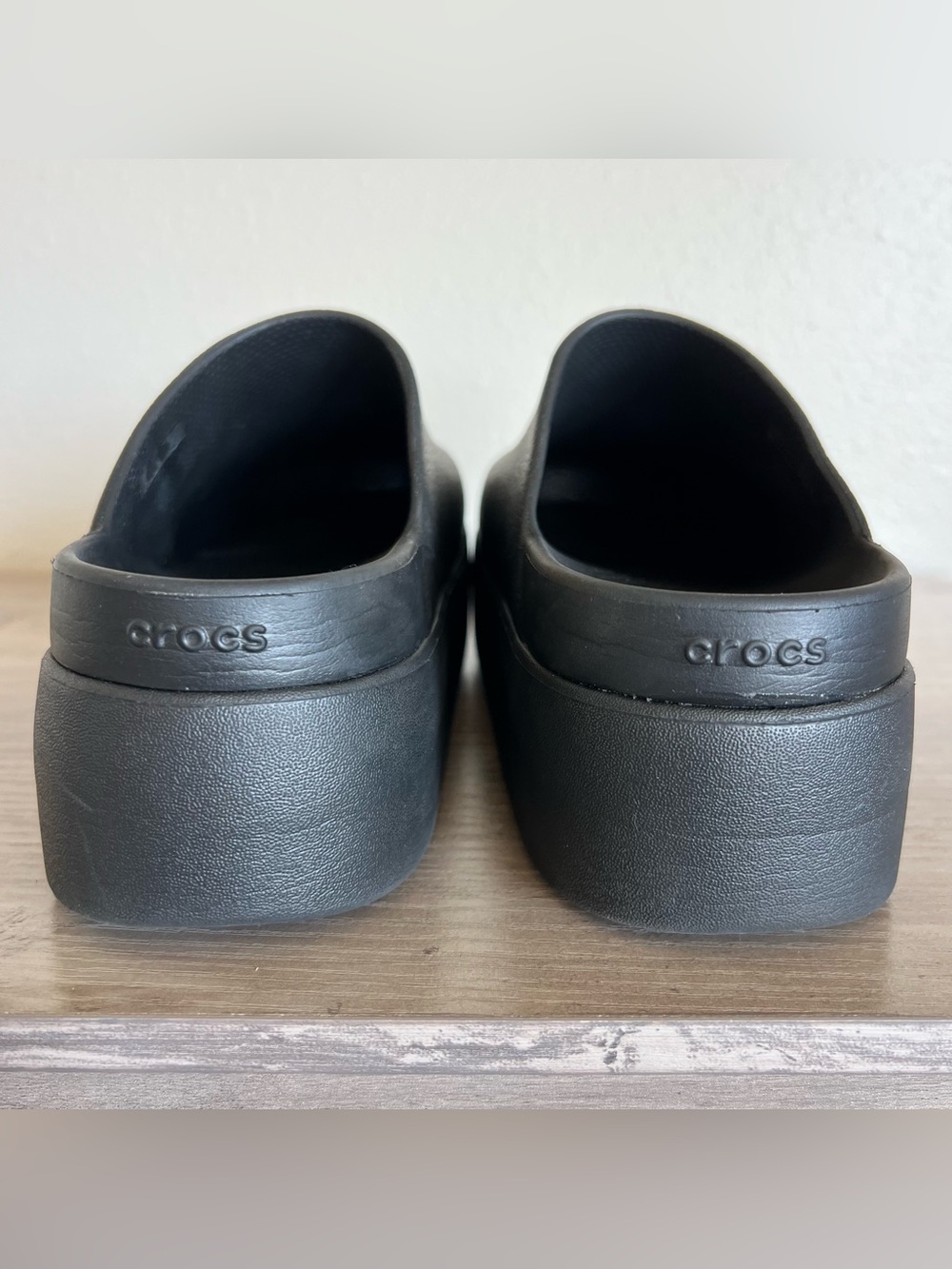 Crocs Dylan Platform Clogs Women's Size 8 Black Slip On Comfort Shoes - Picture 5 of 10